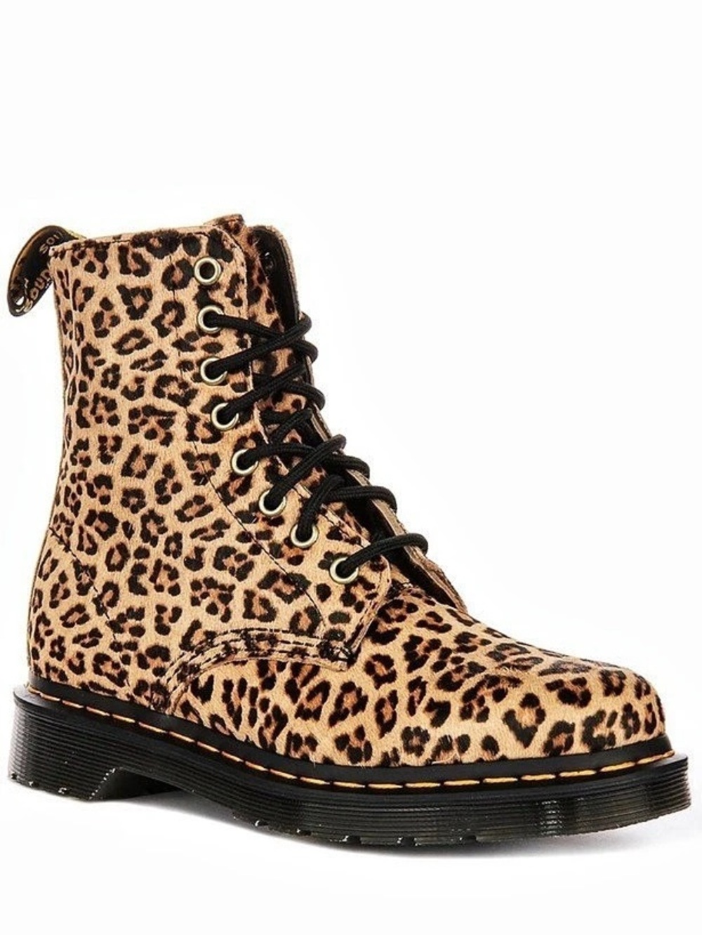 Dr. Martens 1460 Pascal Hair On Leopard Print Boots size 12M